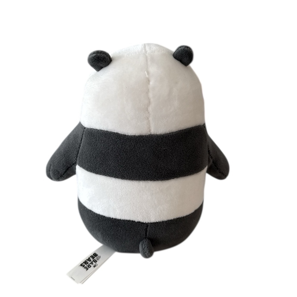 Toy Factory Cartoon Network We Bare Bears Panda Plush Grey White Lovey Stuffie - Picture 4 of 6